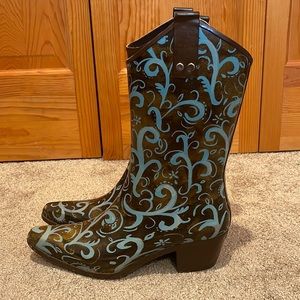 Womens Rain Bops by Beehive Country Western Rain Boots
